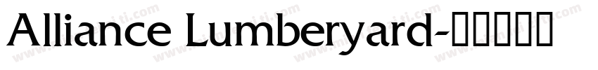 Alliance Lumberyard字体转换